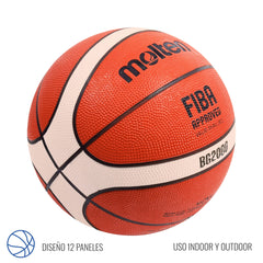 Balón Básquetbol Molten BG2000 LNB Indoor y Outdoor