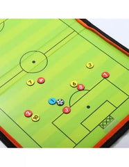 Pizarra Táctica de Fútbol Magnética | Carpeta Técnica Plegable para Entrenadores