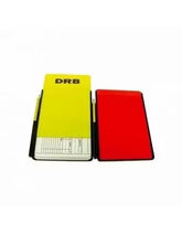Tarjetas Árbitro Fútbol DRB ⚽ | Set Profesional PVC | Amarilla + Roja