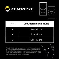 Rodillera  Eco Acolchada Tempest ⚡ Protección para Vóleibol y Más